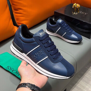 hugoboss欧洲站男鞋时尚休闲鞋男士潮流百搭小牛皮鞋138