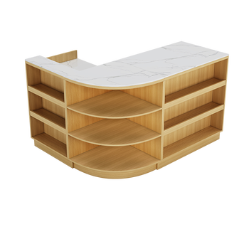 组合母婴店吧台药店收银柜台水果店文具店零食店烟柜台轻奢岩板收银台