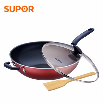 
                                        
                                        苏泊尔（SUPOR） 炒锅 炫彩易清洁少烟不粘炒菜锅煎炒两用PC32S3 PC30S3 32CM(煤气专用)                