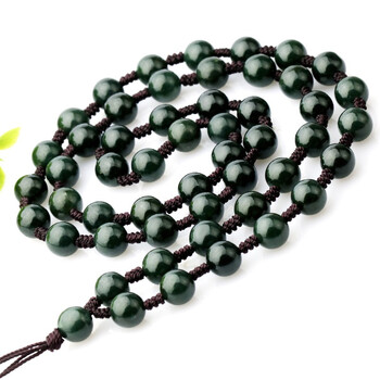 和田玉　青玉 和田玉-青白玉带翠籽料原石（50.7克） – 厚德载玉