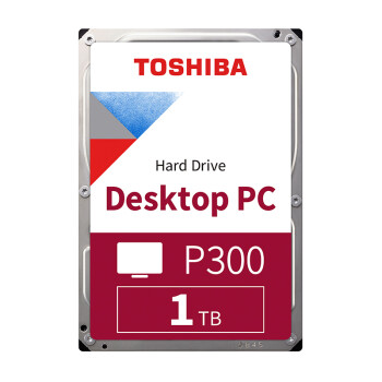 东芝(TOSHIBA)1TB 台式机机械硬盘 64MB 7200RPM SATA接口 P300系列(HDWD110)