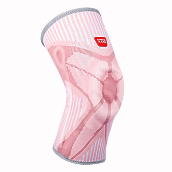 GINGPAI SPORT运动护膝女跑步女士关节损伤保暖篮球跳绳半月板保护套男膝盖专业 粉色L码