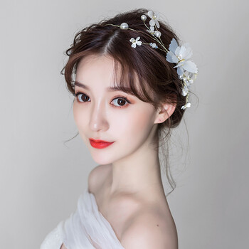 头饰甜美皇冠新娘头饰森系仙美发箍韩式婚纱婚礼结婚甜美短发造型饰品