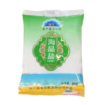 含碘食用盐 家用炒菜天然调味品 炖汤提鲜食用盐巴 精制盐(加碘)400g