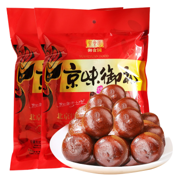 御食园 大山楂球500g*2 北京特产山楂丸 酸甜可口山楂制品