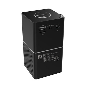 飞利浦（PHILIPS）TAR2568 蓝牙时钟收音机 蓝牙音箱 床头闹钟音响 U盘TF卡播放器 居家锂电可充电收音机