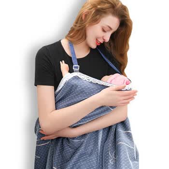 哺乳巾多功能喂奶披肩宝宝外出授乳遮巾双层防护网纱设计海豚之恋 图片价格品牌报价 京东