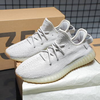 椰子鞋350满天星莆田男鞋新款夏季潮流运动跑步鞋 芝麻灰真爆高版本