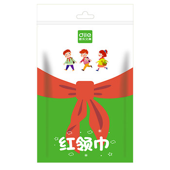 递乐 小学生少先队员红领巾布质柔软国标1.2米红领巾学生用品单条装  5326