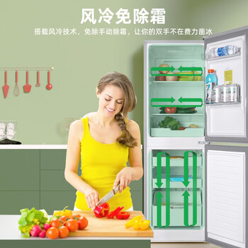 上菱183升双开门冰箱风冷无霜小型家用二门 净味养鲜 小户型租房宿舍 BBY183WL 上菱183升双开门冰箱风冷无霜小型家用二门 净味养鲜 小户型租房宿舍 BBY183WL