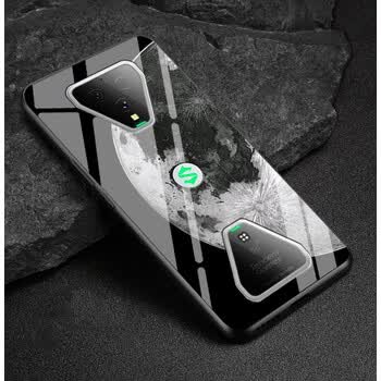 nbiub适用于小米黑鲨4s手机壳黑鲨4pro玻璃保护套创意个性黑鲨游戏