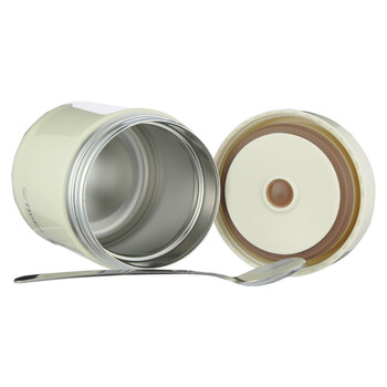 虎牌（TIGER）焖烧杯大容量真空不锈钢焖烧保温便当盒MCH-A50C-CK米白色500ml