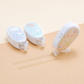 国誉(KOKUYO)学生点点胶·mofu-mofu便携紧凑型点状胶粘贴胶带 本体 浅灰1个 WSG-DM5M45-06LM