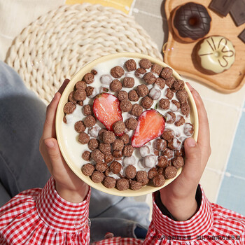 家乐氏（Kellogg）进口可可球330g/盒儿童营养谷物巧克力麦片谷物脆早餐代餐零食