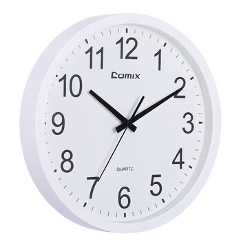 齐心(COMIX)挂钟客厅简约挂墙静音时尚家用钟表现代卧室时钟石英钟 352mm 办公家居用品 白 L821 齐心(COMIX)挂钟客厅简约挂墙静音时尚家用钟表现代卧室时钟石英钟 352mm 办公家居用品 白 L821