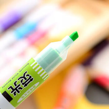 晨光彩色荧光笔 MF5301米菲香味 6色荧光笔 标记笔 记号笔橘色 12支/盒 1盒