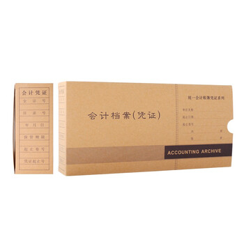 金蝶（kingdee）凭证装订盒 会计凭证盒子 迷你包PZH105 10个/包255*125*50mm 财务档案盒