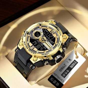 本肯电子手表男学生青少年多功能潮流时尚大表盘夜光防水运动男士手表