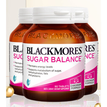 澳佳宝blackmores血糖平衡片片补充维生素糖灵澳洲进口囤货三瓶装糖灵