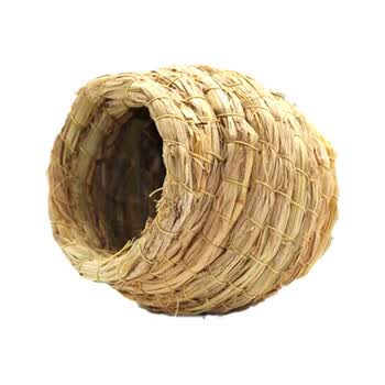 易逗 鸟窝草窝虎皮鹦鹉屋繁殖窝鸟巢用品用具 葫芦形鸟窝 口径12厘米