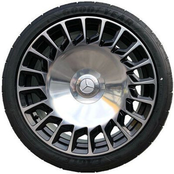 适用奔驰gls450轮毂改装20/21/22寸轮胎amg/glc/gle锻造钢圈 20寸