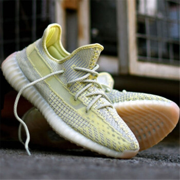 阿迪达斯 （adidas）椰子鞋男鞋女鞋2024夏季新款Yeezy Boost 350 V2运动鞋跑步鞋【 FV3250脏黄油镂空椰子 39