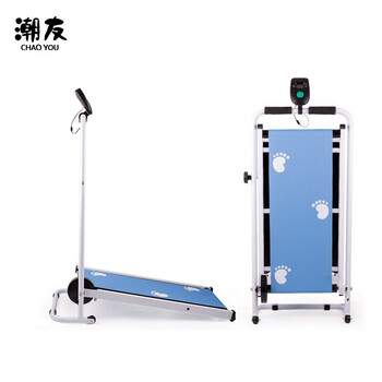 潮友跑步机 走步机 静音折叠多功能机械式迷你跑步机CY-MN01儿童 蓝色