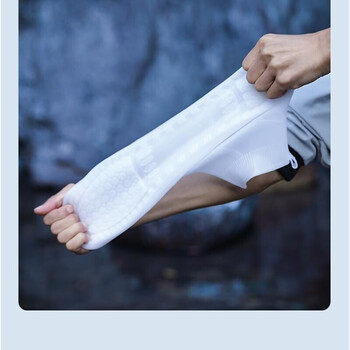 香柚小镇环保防水男女雨鞋套加厚耐磨雨鞋套防滑加厚耐磨底 白色37-39