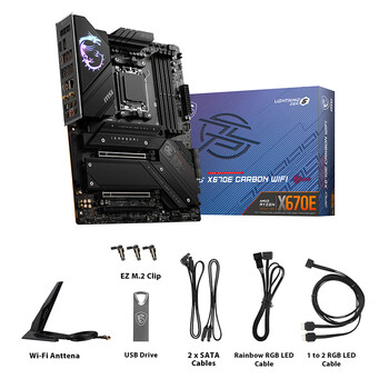 AMDAMD 锐龙R9 9950X搭微星MPG X670E CARBON WIFI 暗黑主板 主板CPU套装 板U套装