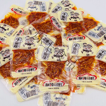 麻辣司机香辣牛板筋麻辣牛筋即食熟食肉类辣条小吃休闲零食牛板筋约10