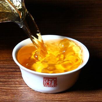 白沙溪茶叶安化黑茶金花茯茶砖茶5年陈福天下礼盒装640g送礼袋