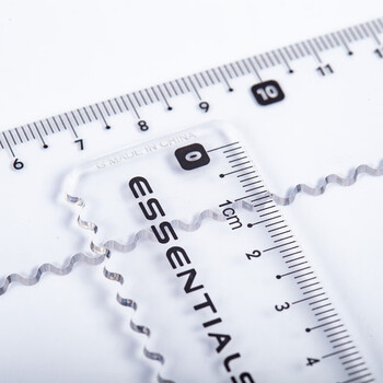 马培德（Maped）【开学必购】15cm波浪直尺 透明塑料带波浪线刻度尺 初高中小学绘图考试多功能学习尺子 210810CH