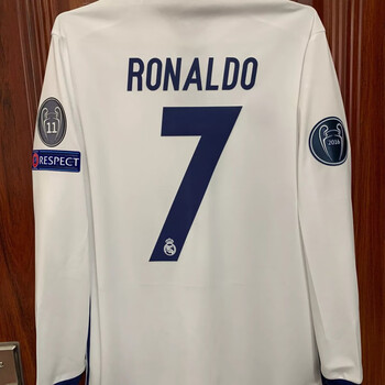 rdrt2022卡塔尔世界杯1617皇马主场欧冠球衣c罗球衣7号c罗签名球衣