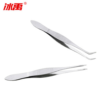 冰禹 BY-2367 不锈钢眼用镊子 10CM镊子眼用小镊子 弯头镊子1个(起订2个) 冰禹 BY-2367 不锈钢眼用镊子 10CM镊子眼用小镊子 弯头镊子1个(起订2个)