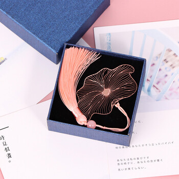 TaTanice金属书签叶子书签黄铜送礼古风书页夹阅读卡开学七夕生日礼物送老师同学荷叶-礼盒装 TaTanice金属书签叶子书签黄铜送礼古风书页夹阅读卡开学七夕生日礼物送老师同学荷叶-礼盒装