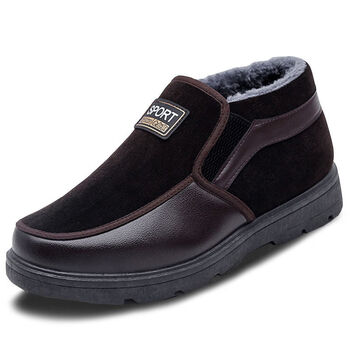 男士冬鞋棉布鞋男冬天老头鞋冬季老北京男老北京布鞋男棉鞋冬季高帮加
