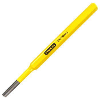 史丹利(stanley)圆柱冲钳工钻孔定位凿子冲样销冲圆柱平头冲子6x150mm
