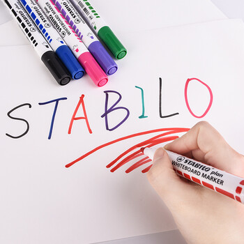 思笔乐（STABILO）年会签名笔高端签字笔签到白板笔可擦易擦  圆头641/56（粉色） 办公用品