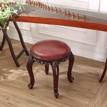 君琴古筝凳子练琴凳古筝圆凳琴凳43公分高中式古典钢琴凳梳妆凳 2202