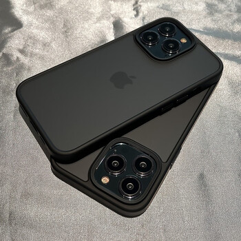 古艺涵磨砂黑色苹果14手机壳iphone14promax硅胶防摔12全包11高级感
