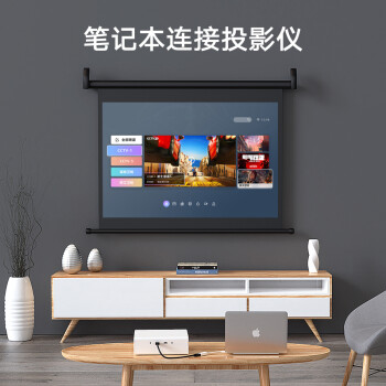 毕亚兹 Mini DP转HDMI转换器 雷电2接口转接头 迷你DP转接线 Surface扩展坞苹果Mac/Air Pro接电视投影仪