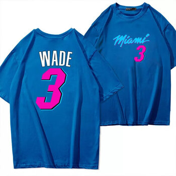 韦德德怀恩·宽松3号短袖t恤衣服衣服男女潮牌男女 蓝色 短袖 wade3