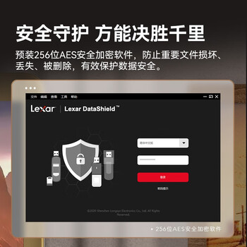 雷克沙（Lexar）256GB USB3.2 U盘 P30高速固态U盘 读速450MB/s 写速450MB/s 固态般传输体验