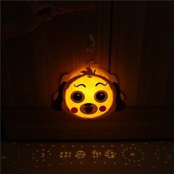 玩具灯笼卡通带音乐发光无纺布创意diy手工灯笼创意家居用品 小狗