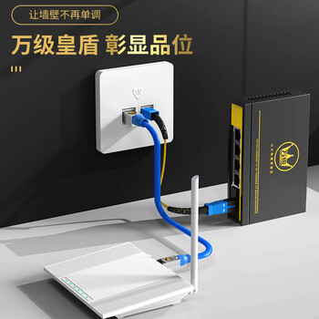 万级（WANJEED）网线光纤插座面板 超六类万兆网络光纤插座二位双口移动光纤SC接口面板套装 1-41516白色
