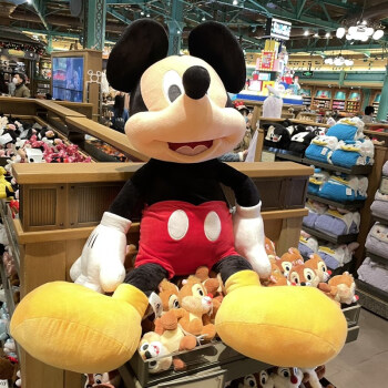 迪士尼上海国内代购米奇米妮毛绒公仔玩偶米老鼠大娃娃玩具礼物米奇超
