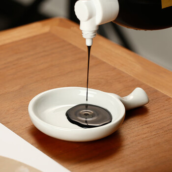 【全网低价】弘梅精品4寸陶瓷绿色墨碟 陶瓷笔架水碟小砚台 文房四宝多功能笔搁笔置毛笔架子 【全网低价】弘梅精品4寸陶瓷绿色墨碟 陶瓷笔架水碟小砚台 文房四宝多功能笔搁笔置毛笔架子