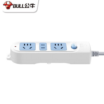 公牛 gn-606插排 3位总控开关插座 全长3米接线板工业仓库电源