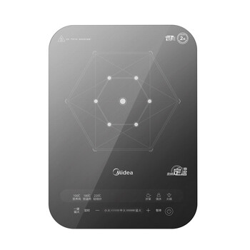 美的（Midea）电磁炉 2200W IH变频大火力5秒速热点滑双控188mm大线圈盘3H定时配汤锅MC-22RB10【ZMD安心系列】