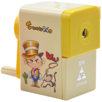 三木(SUNWOOD)卡通手摇削铅笔机/削笔机/削笔器/学生卷笔刀/转笔刀/铅笔刀 黄色 5138 三木(SUNWOOD)卡通手摇削铅笔机/削笔机/削笔器/学生卷笔刀/转笔刀/铅笔刀 黄色 5138